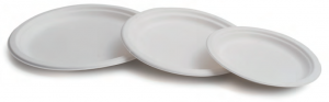 PLATO CAÑA DE AZUCAR BCO. 17cm. 50u/paq.